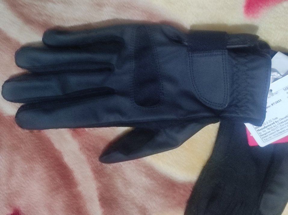 Siyah Erkek Biker Eldiveni - Görsel 2