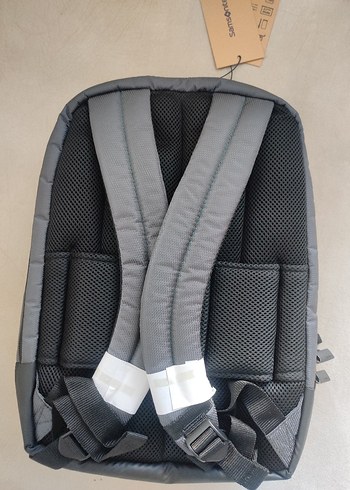 Gri Fermuarlı Erkek İş Sırt Çantası - Görsel 3