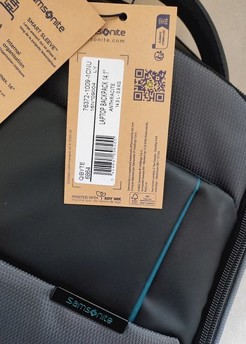 Gri Fermuarlı Erkek İş Sırt Çantası - Görsel 2