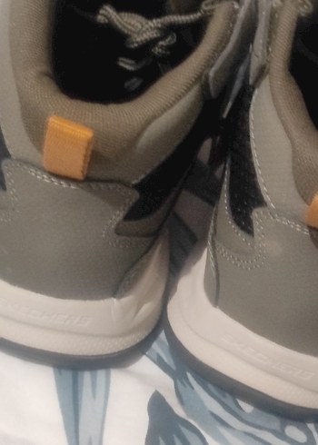 Gri Kahverengi Skechers Erkek Spor Ayakkabı - Görsel 7