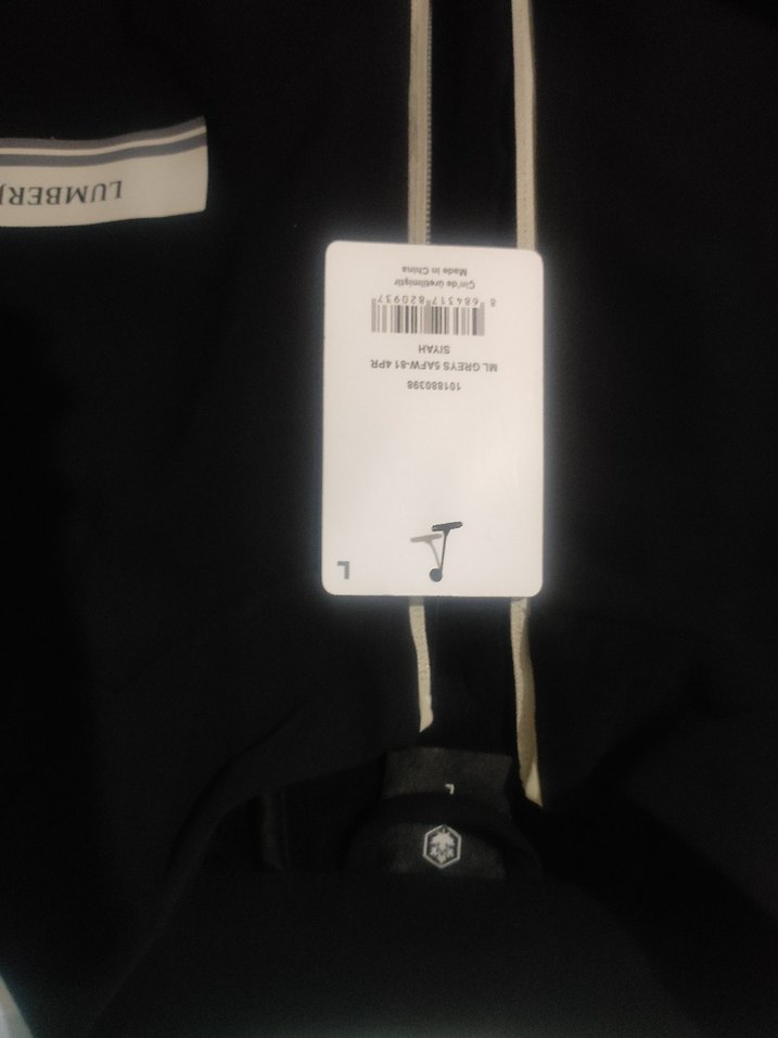 Siyah Fermuarlı Erkek spor Ceket - Görsel 4