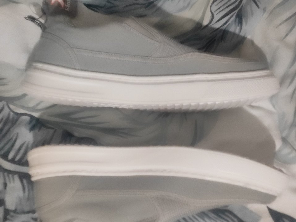 Gri Erkek Spor Ayakkabı Velcro - Görsel 3