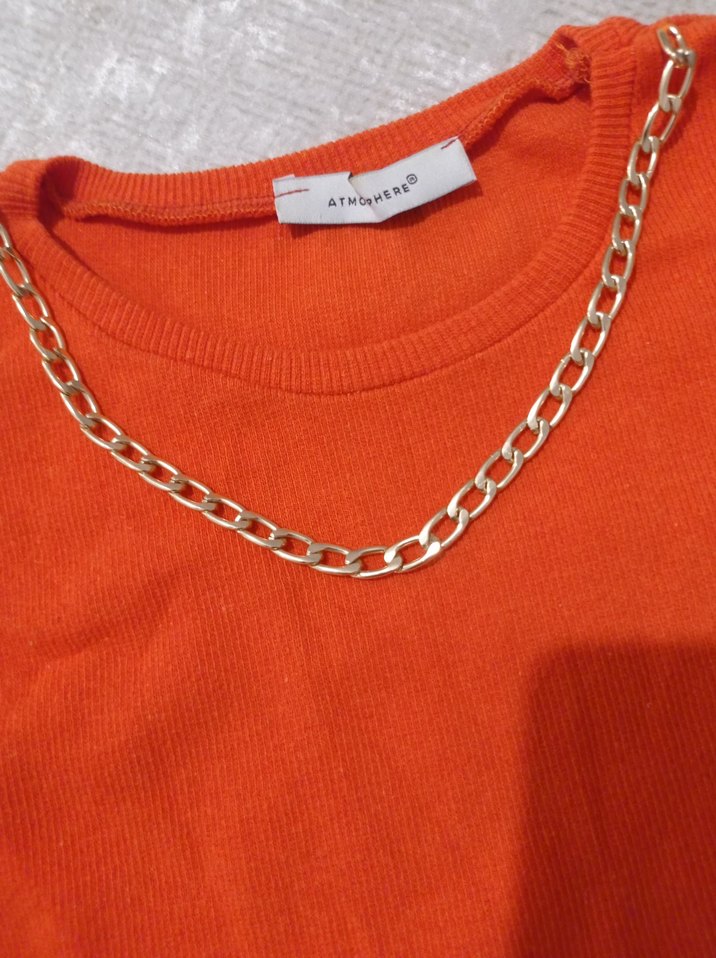 Zincir Detaylı bluz - Görsel 2