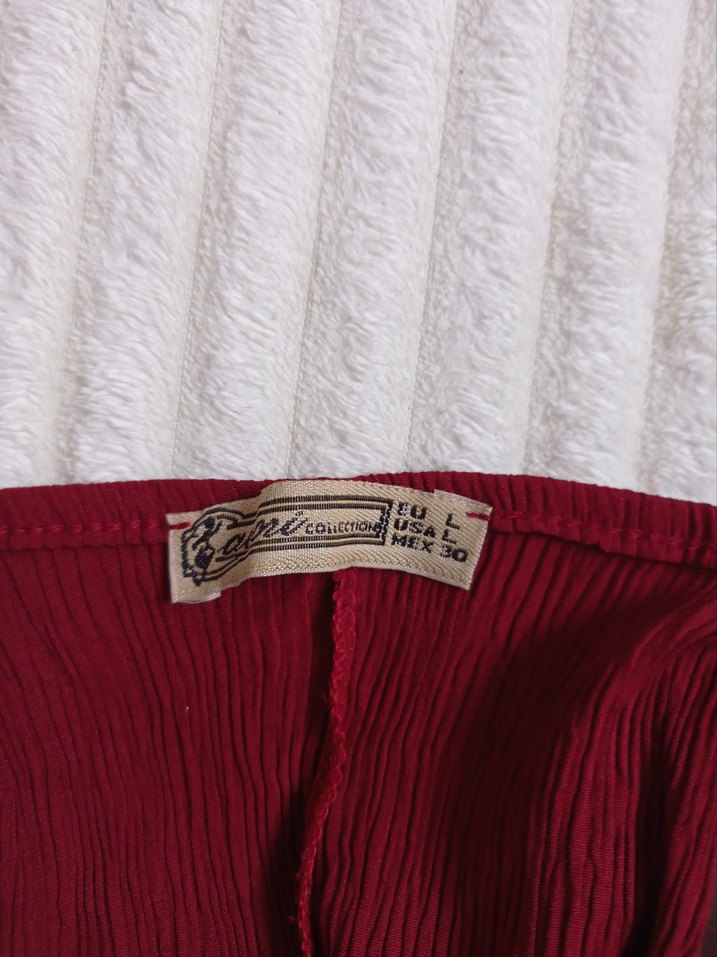 Bordo Nakışlı Püsküllü Bluz - Görsel 4