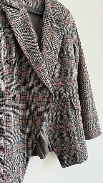 Diğer Ekose desenli blazer ceket