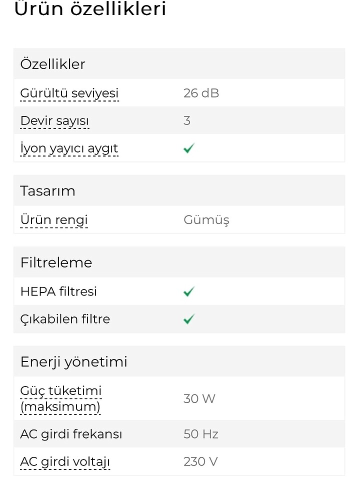 Sinbo SAP-5501 hava temizleme cihazı - Görsel 3