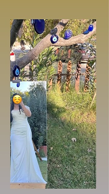 Beyaz söz elbisesi