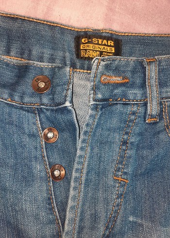 Düğmeli Mavi G-Star Denim Pantolon