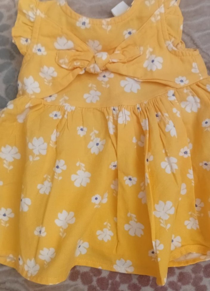 Lc Waikiki Sarı Kolsuz Fırfırlı Kız Elbisesi - Görsel 2