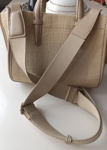 Bej Kadın Günlük Fermuarlı Çanta - Görsel 7