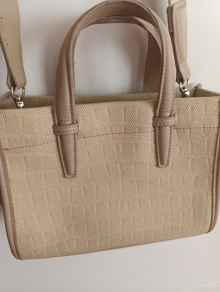 Bej Kadın Günlük Fermuarlı Çanta - Görsel 3