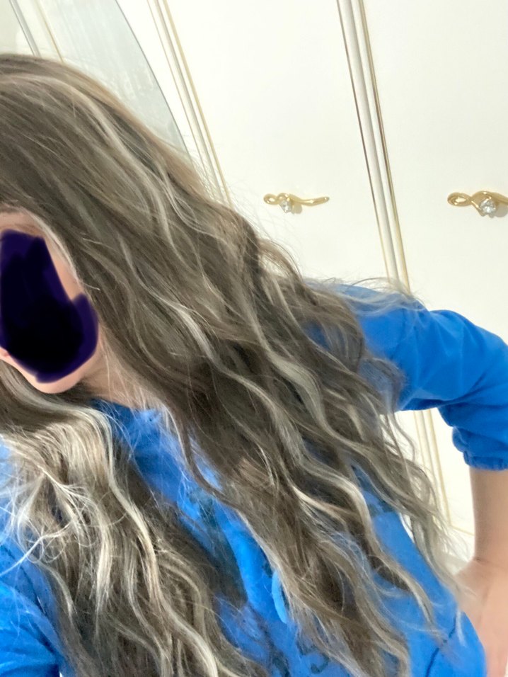 Bohem Gri kumral Saç Aksesuarı/Peruk - Görsel 2