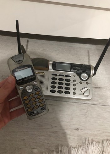 Gri Panasonic Kablosuz Telefon - Görsel 2