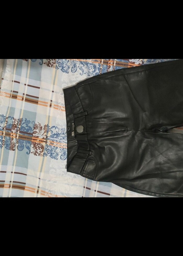 Zara deri pantolon  - Görsel 4