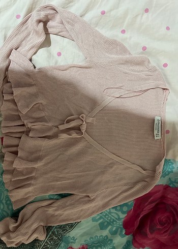 Stradivarius simli pembe hırka