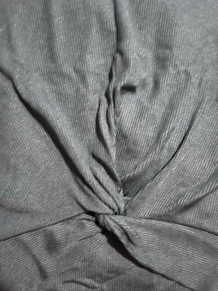 Siyah Kadın Kolsuz Crop Top - Görsel 4