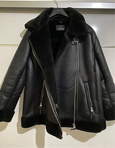 m Beden Stradivarius Biker Ceket