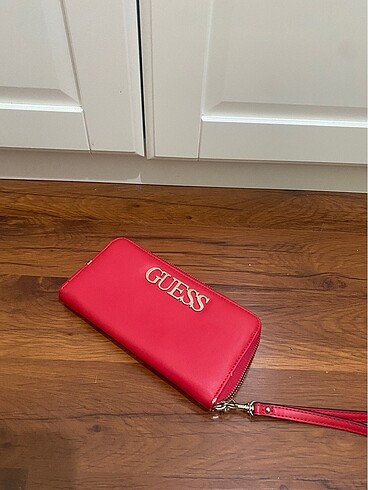 Guess Kırmızı Deri Cüzdan