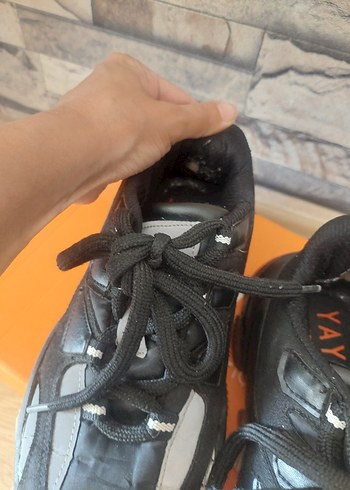 Siyah Platform Topuklu Kadın Spor Ayakkabı - Görsel 6