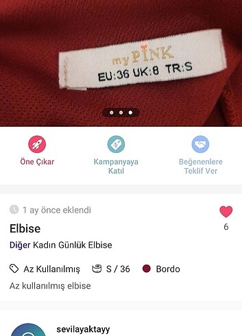 s Beden Kadın kısa elbise 