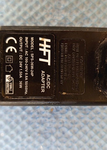 HFT DC adaptör 24 volt 1.50 amper - Görsel 3
