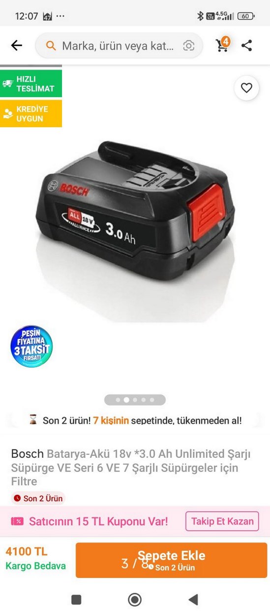 Alliance 18V Yeşil Elektrikli Alet Bataryası - Görsel 5