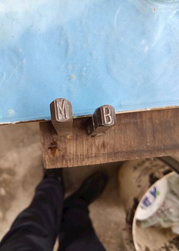 Alman germaniy M ve B etiket damga - Görsel 2