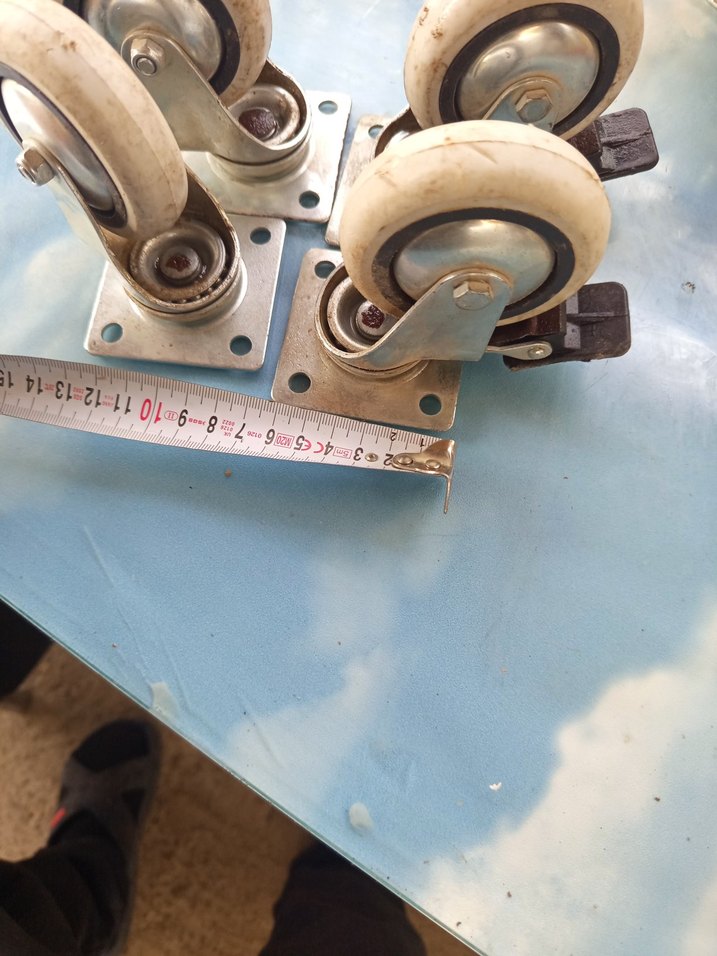 Bej Gri Döner Tekerlek Seti frenli - Görsel 4