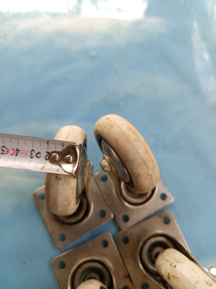 Bej Gri Döner Tekerlek Seti frenli - Görsel 3