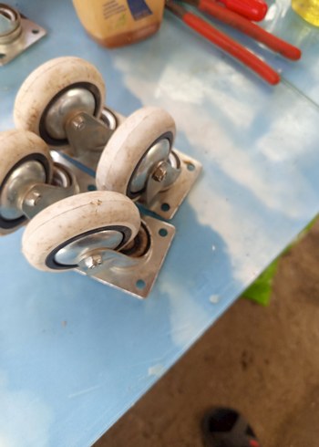 Bej Gri Döner Tekerlek Seti - Görsel 2