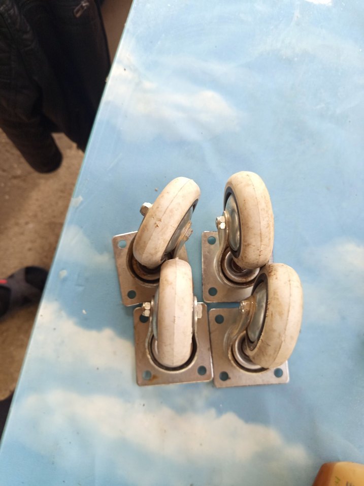 Bej Gri Döner Tekerlek Seti - Görsel 3