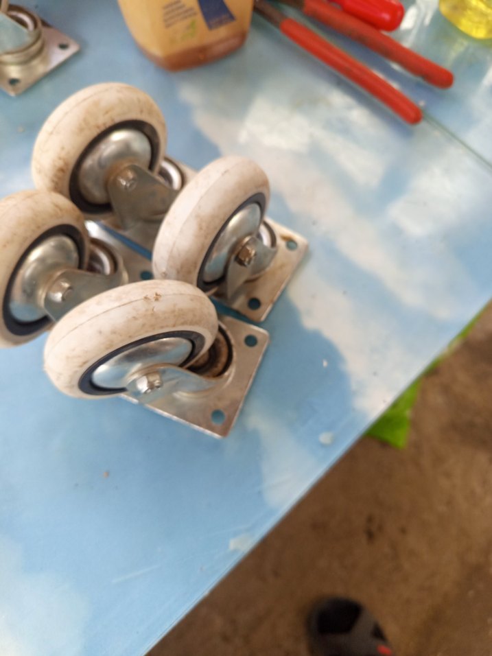 Bej Gri Döner Tekerlek Seti - Görsel 2