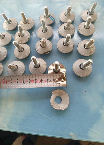 minik ayarlı metal ufak ayaklar 20 adet - Görsel 2