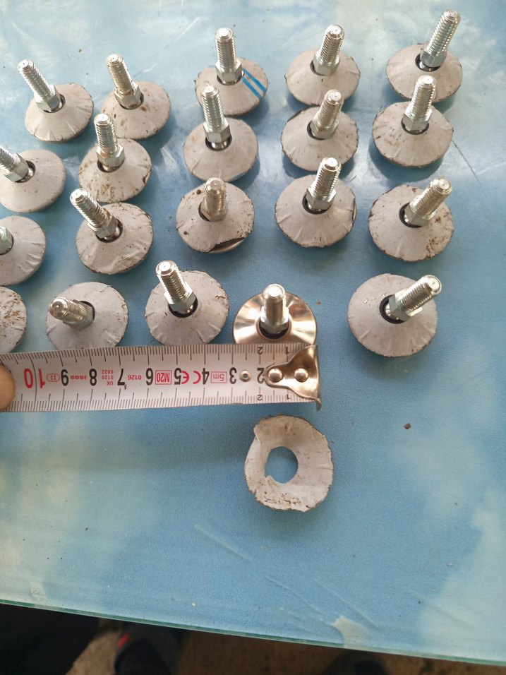 minik ayarlı metal ufak ayaklar 20 adet - Görsel 2