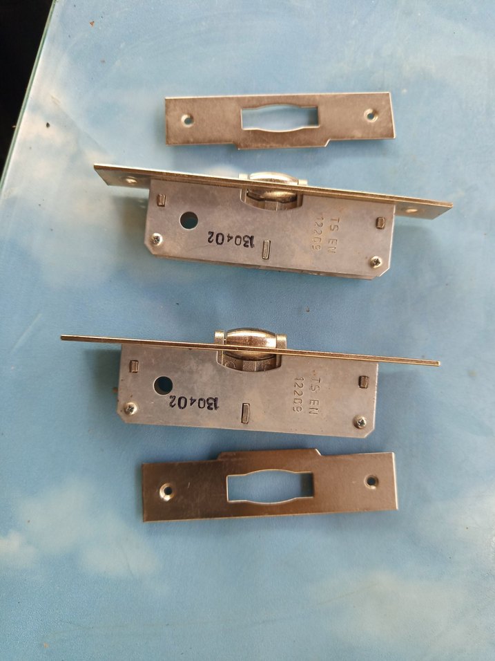 Bej Parlak Kapı Kilit Karşılığı Seti - Görsel 2