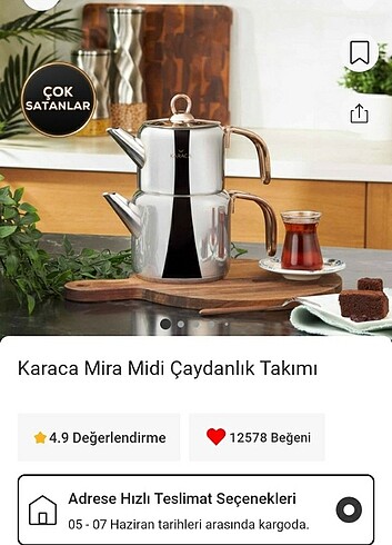 Karaca çaydanlık 