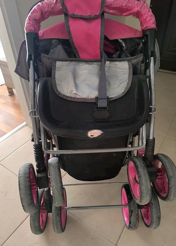 Diğer Beden pembe Renk Pembe ve Gri Kanz Bebek Arabası