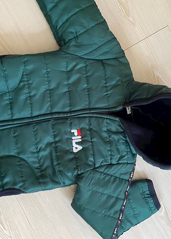FILA Erkek Çocuk Yeşil Fermuarlı Mont