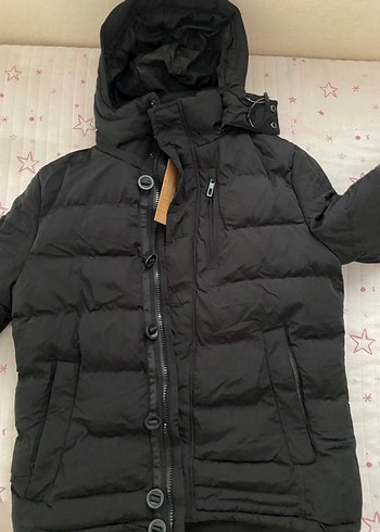 Siyah erkek Kışlık Mont - Görsel 3