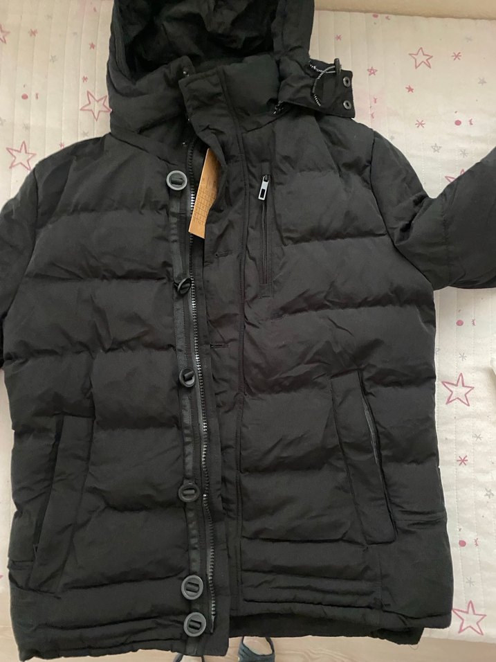 Siyah erkek Kışlık Mont - Görsel 2