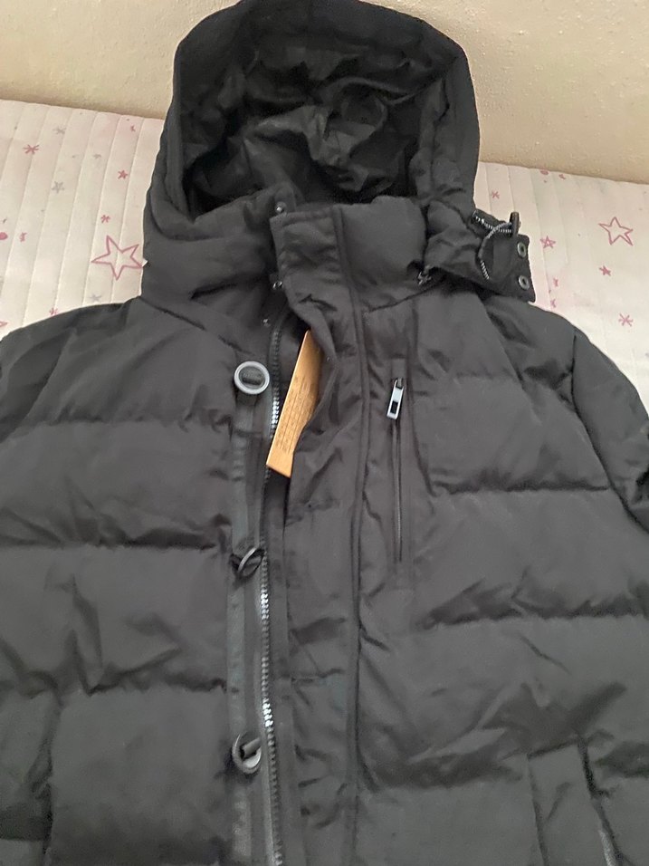 Siyah erkek Kışlık Mont - Görsel 5