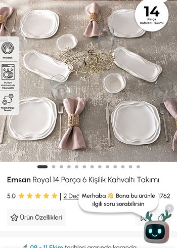 Emsan Emsan porselen kahvaltı takımı