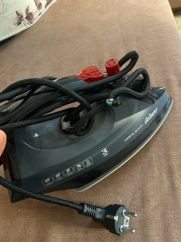 2400 W Siyah Arzum Ütü - Görsel 2