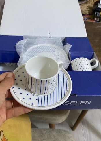 Güral Porselen Mental 6'lı Kahve Takımı - Görsel 3