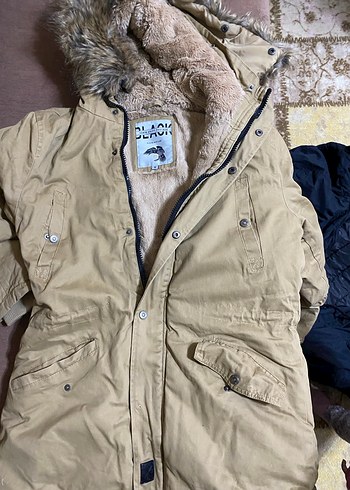 Kürklü Bej Kadın Kışlık Mont - Görsel 10