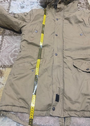 Kürklü Bej Kadın Kışlık Mont - Görsel 5