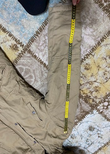 Kürklü Bej Kadın Kışlık Mont - Görsel 3