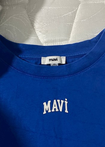 xs Beden Mavi Kadın Kısa Kollu Tişört