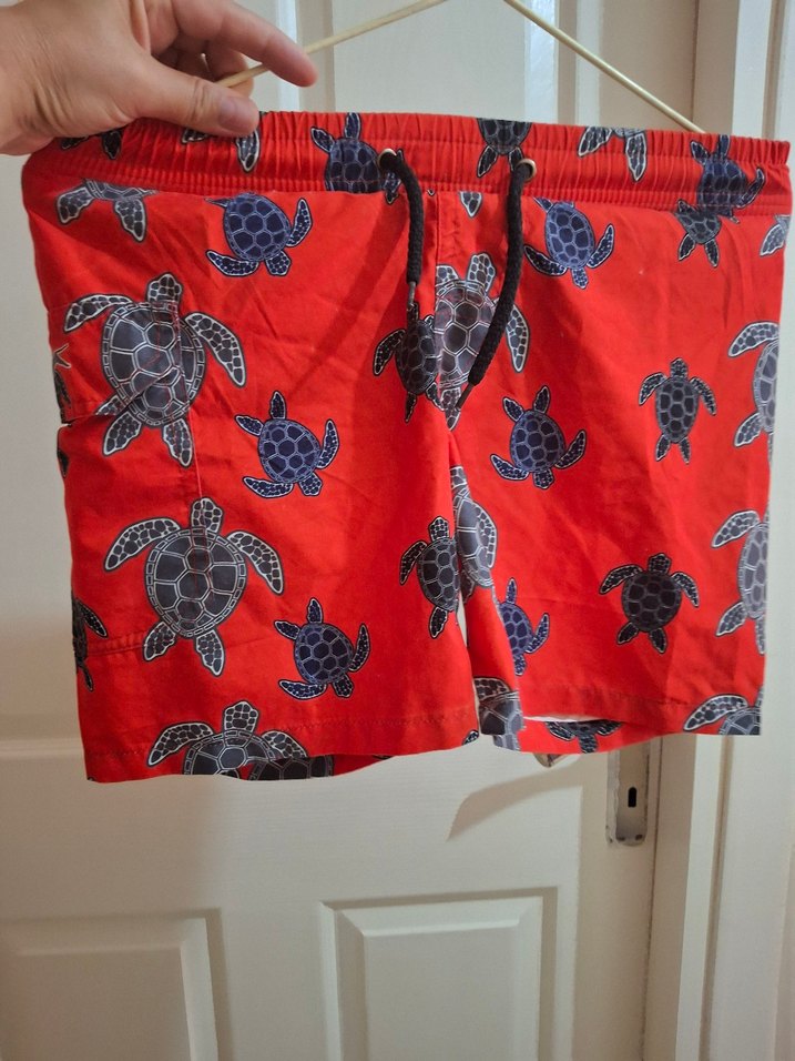 slazenger marka Kırmızı Kaplumbağa Desenli Erkek Mayo - Görsel 4