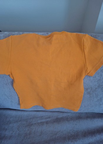 Mango Sarı Kadın Tişört - Görsel 6